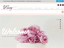 Tablet Screenshot of lissyhairandbeauty.com